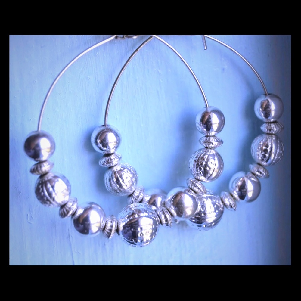 Silver Hoop Earrings
